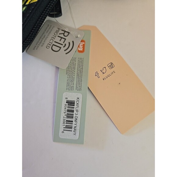 NWT Lug KICKFLIP 3 Convertible RFID Wallet Wristlet Crossbody DRAGONFLY - Picture 2 of 7